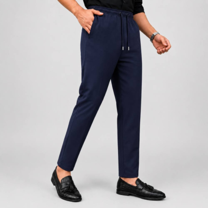 Men's Premium Formal Trouser - Navy Blue